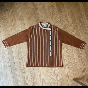 Vintage Sear’s Wool Button zip Sweater